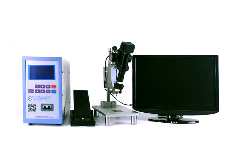 冠狀動脈造影絲網導管精密點焊案例 - 醫用零部件焊接 - 2 精密電阻焊機